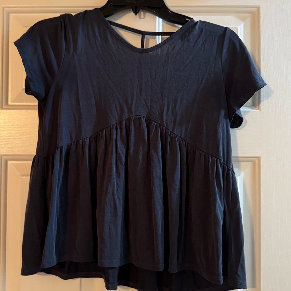 Navy Blue Women's Top